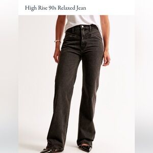 Abercrombie & Fitch Black High Rise Flare Jeans